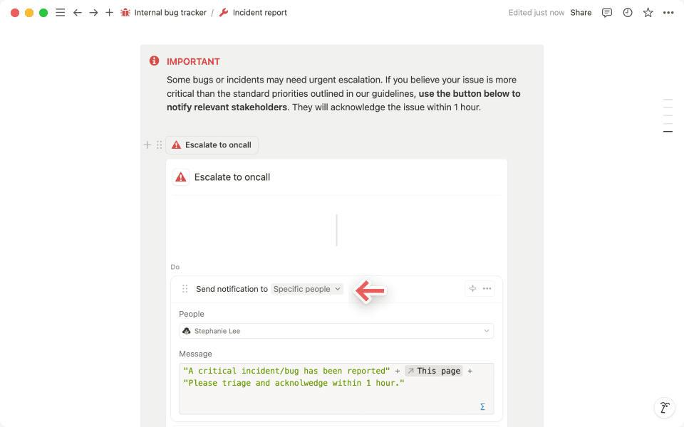 Customize your formulas to control who receives notifications and what messages they see