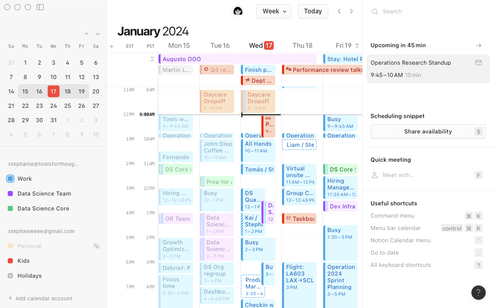 Notion Calendar lets you manage your time and your work in unison.