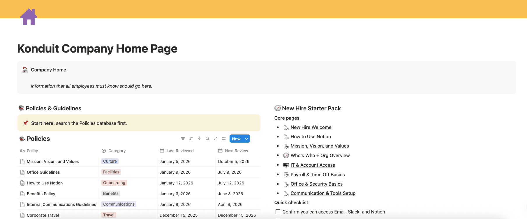 Konduit Operations Home Page